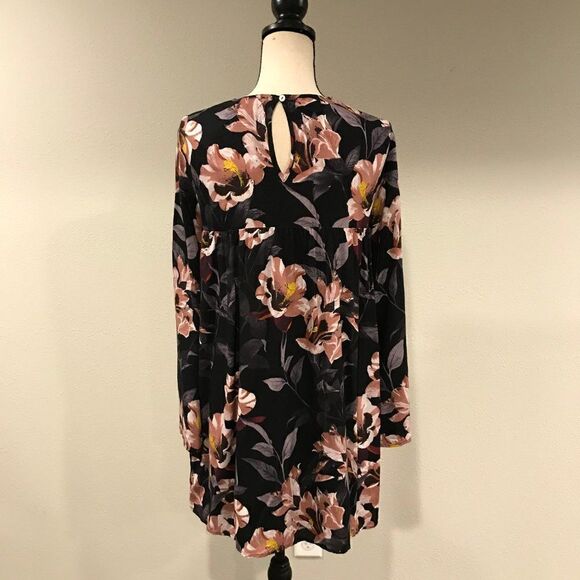 Bohemian style a line Long sleeve floral dress - Picture 6 of 12